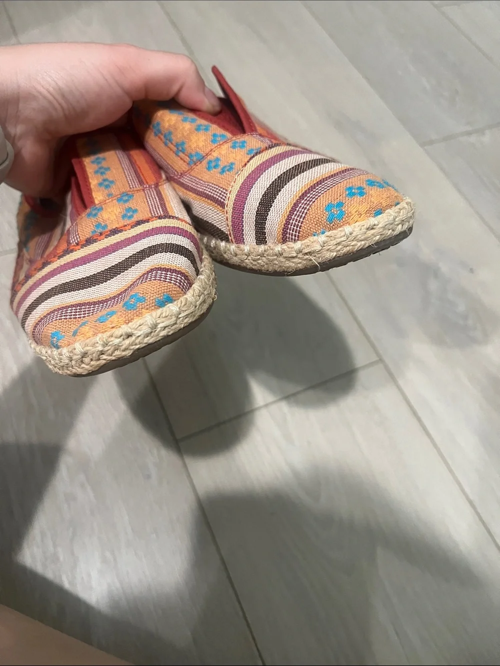 TOMS Multicolor Woven Slip-On Espadrilles - Picture 9 of 11